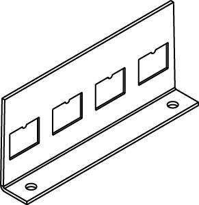 Communication Bracket, Unassembled, Series: RFB4-SS, Threaded Mount, For Use With: Resource RFB4-SS Series Floor Box, Steel