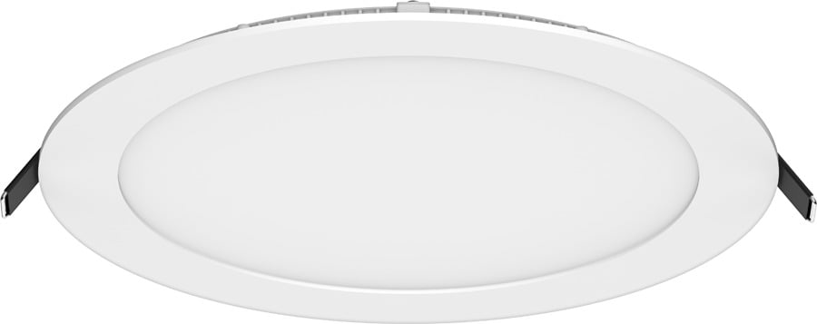 WFR8R24940UNVWS Round Recessed Wafer Downlight With Hinged Cover, LED Lamp, 24 W Fixture, 8 in Ceiling Opening, 120 to 277 V AC, Die Cast Aluminum Housing