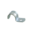 4" 1-Hole RIGID STRAP, Snap on type, plated steel