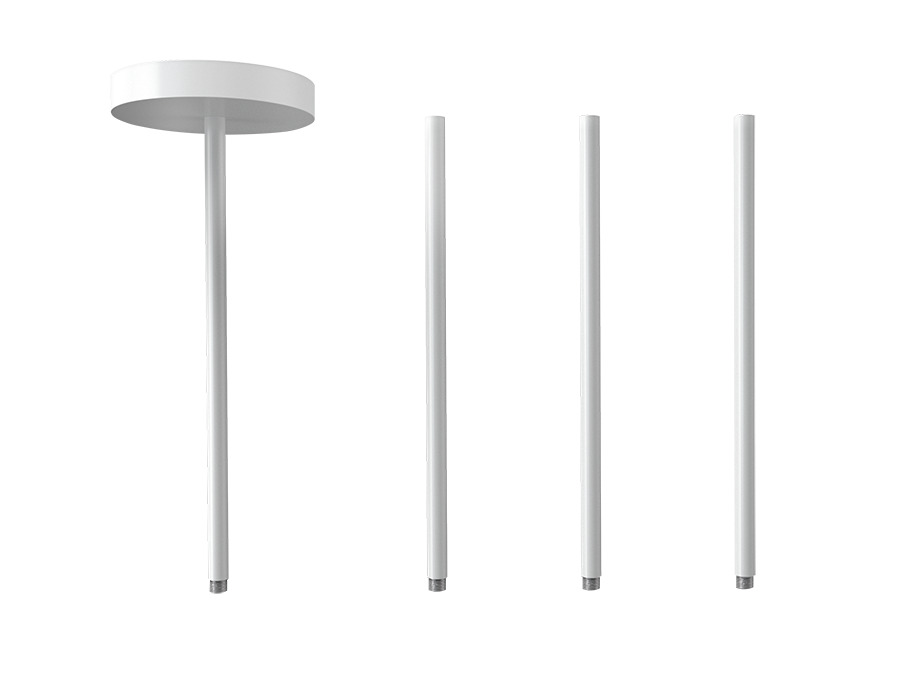 CD34STEM-W Flexible pendant accessory, For Use With CD34 Field Adjustable Cylinders, 4 x 12 in Size, Linear Shape, Aluminum, White
