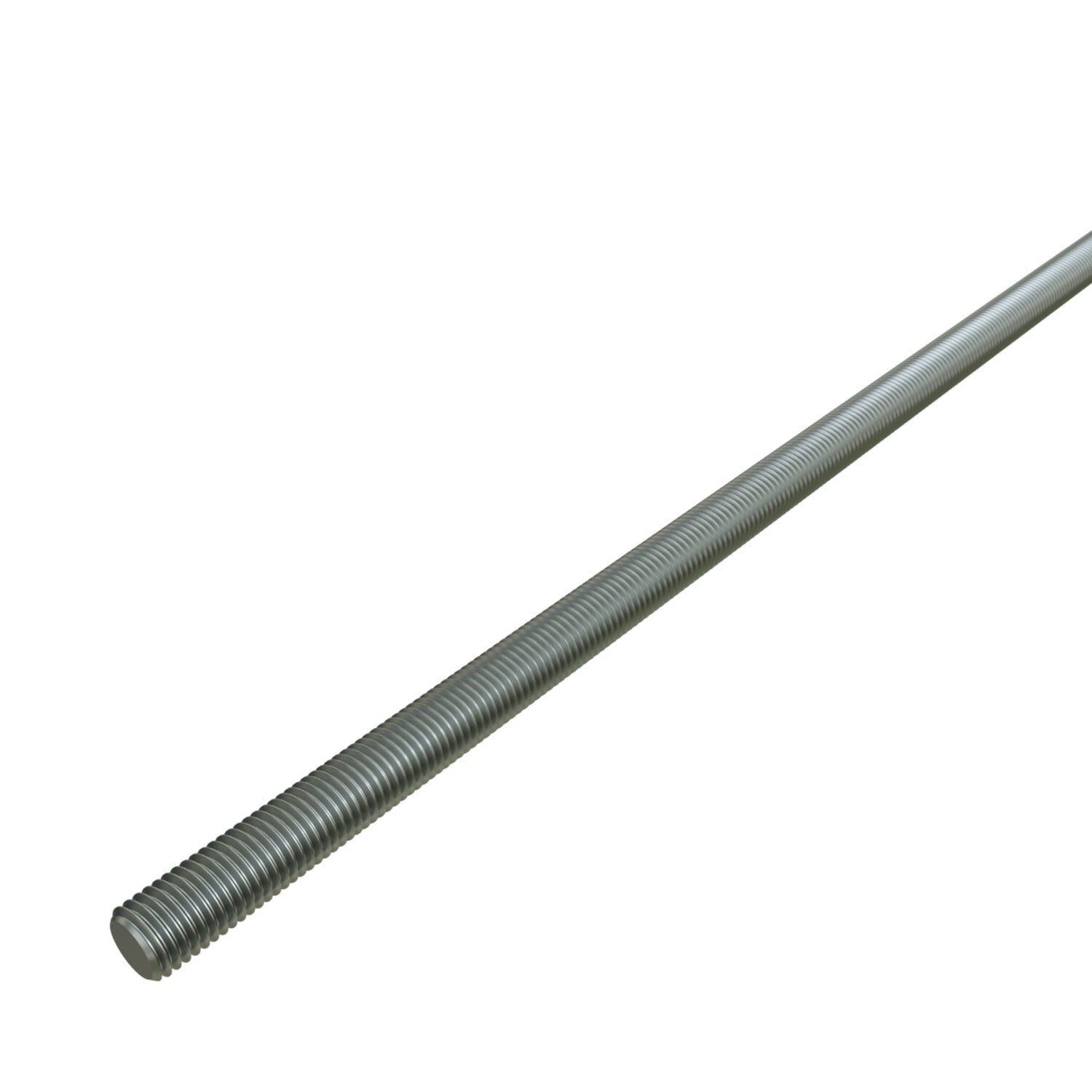HTHR050-12EG Threaded Rod, UNC Thread, 1/2-13 x 12 ft L Thread, 12 ft OAL, Low Carbon Steel
