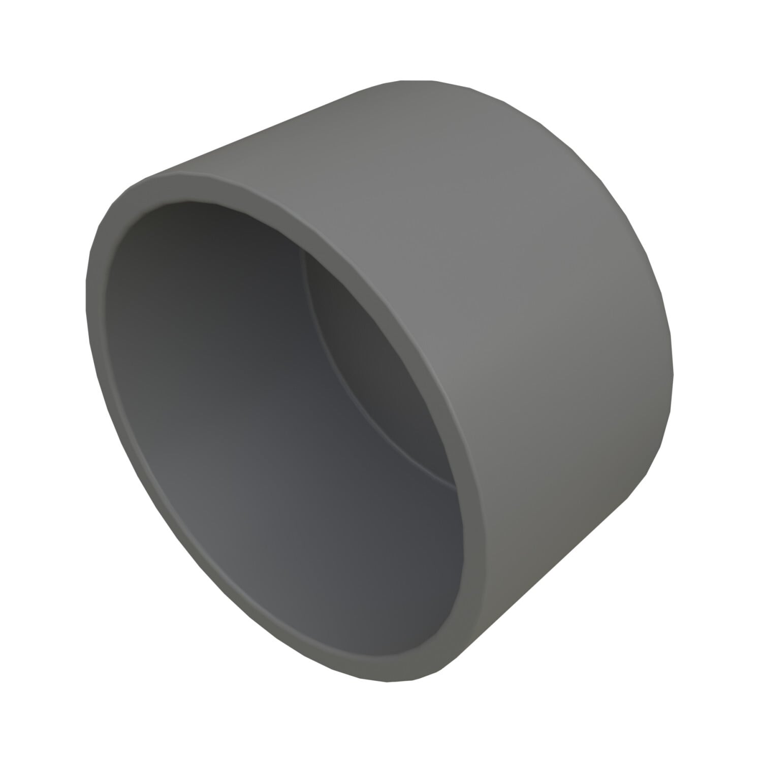 59128 Straight End Cap, 4 in, For Use With 2 to 6 in Flat, 1/2 to 1-1/2 in Dome Top Rigid PVC Conduit, PVC