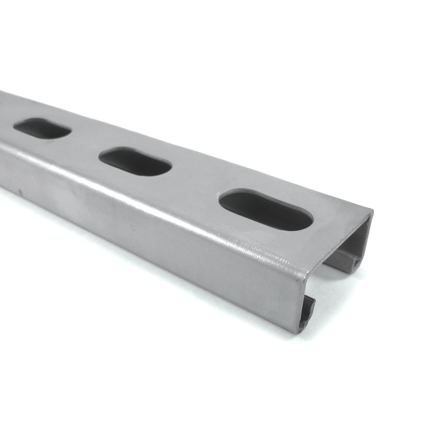 B1200HS-24IN-PG Superstrut 1200 Half-Slotted Channel, 2 ft L 1-5/8 in W 13/16 in D 12 ga THK, Steel, Pre-Galvanized, Domestic