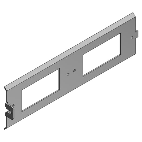 AFP-6-GFCI-45 Steel City 45 deg Sloped Power Panel With 2-GFCI, Steel