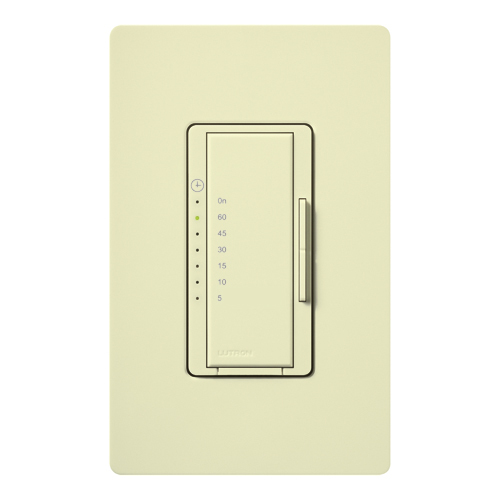 MA-T51-AL Maestro Designer Countdown Timer Control Switch, 5 to 60 min Setting, 120 VAC, 1NO 1 Form A Contact, 1 Poles