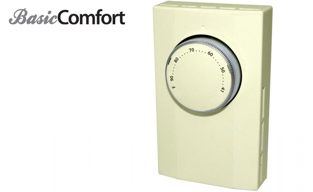 THERMOSTAT SP  120/208 /240-22A & 277V-18A ALMOND