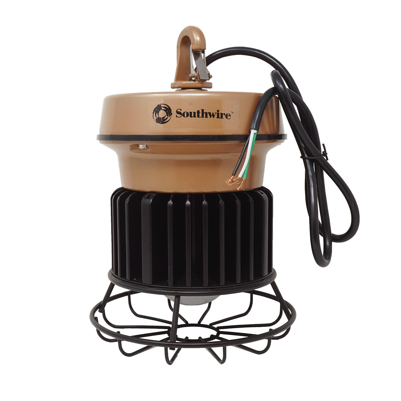 Temporary LED light with hardwire and integral hook for easy install is perfect for any jobsite/construction site. The frosted lens not only helps to reduce glare, but also improves beam angle. Also, with universal input voltage of 12V and 277V.