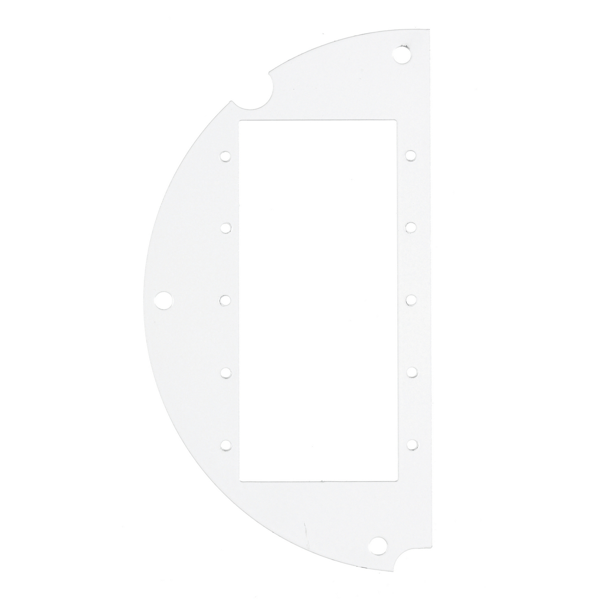 S1R6SPC 50/50 Split Left Side/Standard Sized Sub Plate, Galvanized Steel