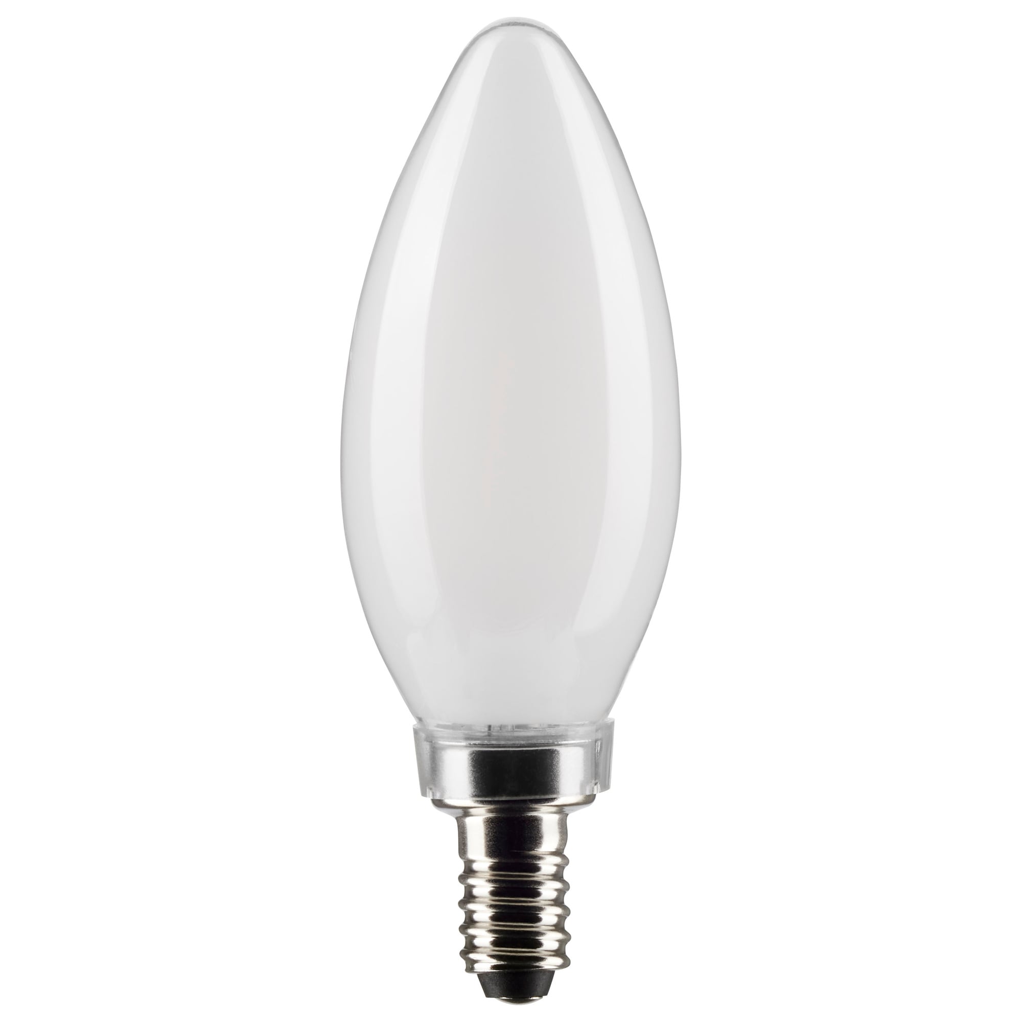 S21278 Candle Bulb, 5.5 W, 60 W Incandescent Equivalent, E12 Lamp Base, B11 Shape, 500 Lumens