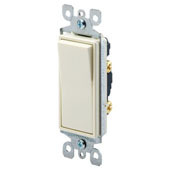 5611-2W Grounding Lighted Handle Illuminated AC Quiet Switch, 120/277 VAC, 15 A, 1/2 hp, 2 hp Power Rating
