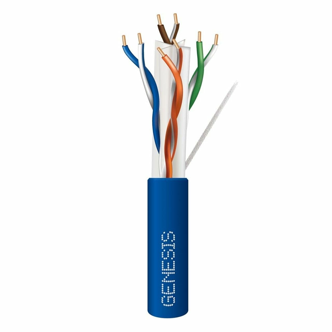 51022106 Cat6 Plus Cable, 23 AWG, 4 Pair, Blue, 1000 ft reel in box