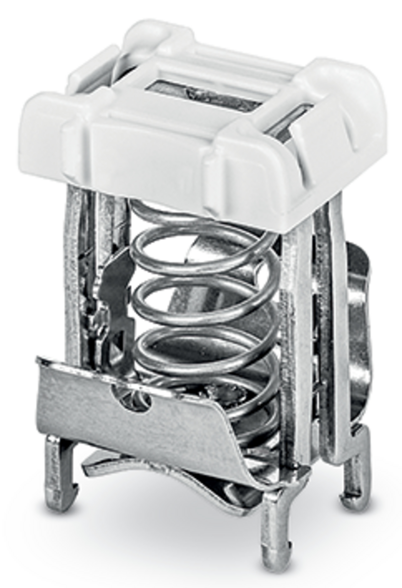 790-216 790 Shield Clamping Saddle, For Use With DIN Rail Terminal Blocks, Steel/Stainless Steel/Polycarbonate, Silver