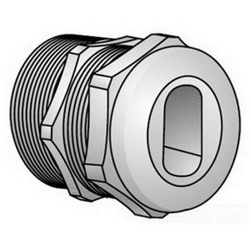 SE-501 Watertight Service Entrance/UF Cable Connector, 1/2 in Knockout, Malleable Iron