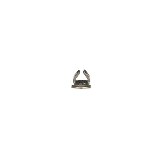 NW10-10 Sta-Kon NW Series Non-Insulated Ring Terminal, 12 to 10 AWG Conductor, 0.66 in L, Brazed Seam Barrel, Nickel Alloy, Metallic