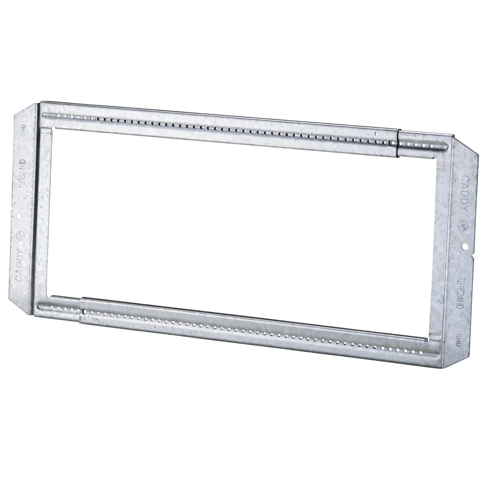 TB1624HD Heavy Duty Telescoping Box Bracket, 4 in, 4-11/16 in, 5 in Box, 14-1/2 to 25 in Stud Spacing, Steel, Pre-Galvanized