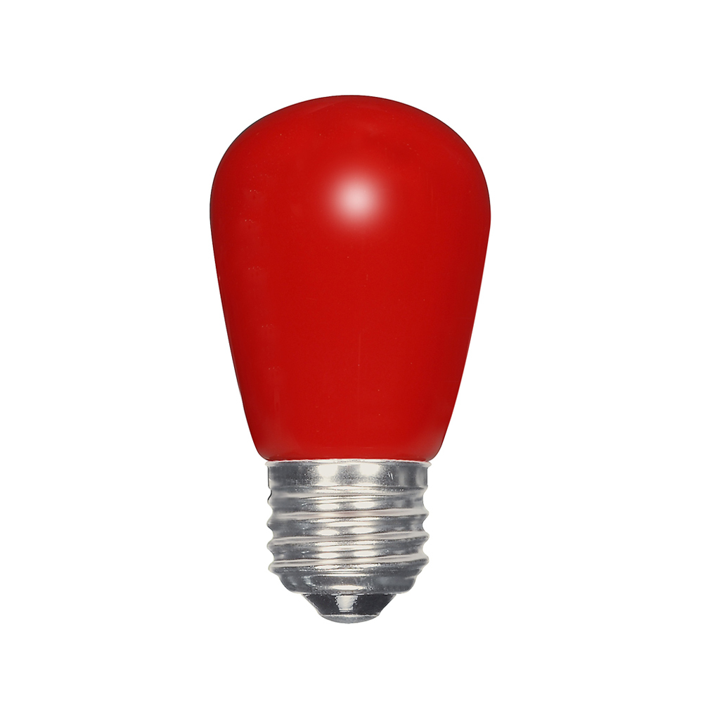 S9170 LED Specialty Lamp, 1.4 W, 10 W Incandescent Equivalent, E26 Lamp Base, S14 Shape, 120 V AC