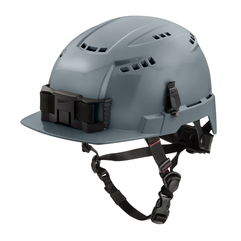 48-73-1336 Front Brim Vented Safety Helmet, Ratchet Suspension, ANSI Electrical Class Rating: Class C