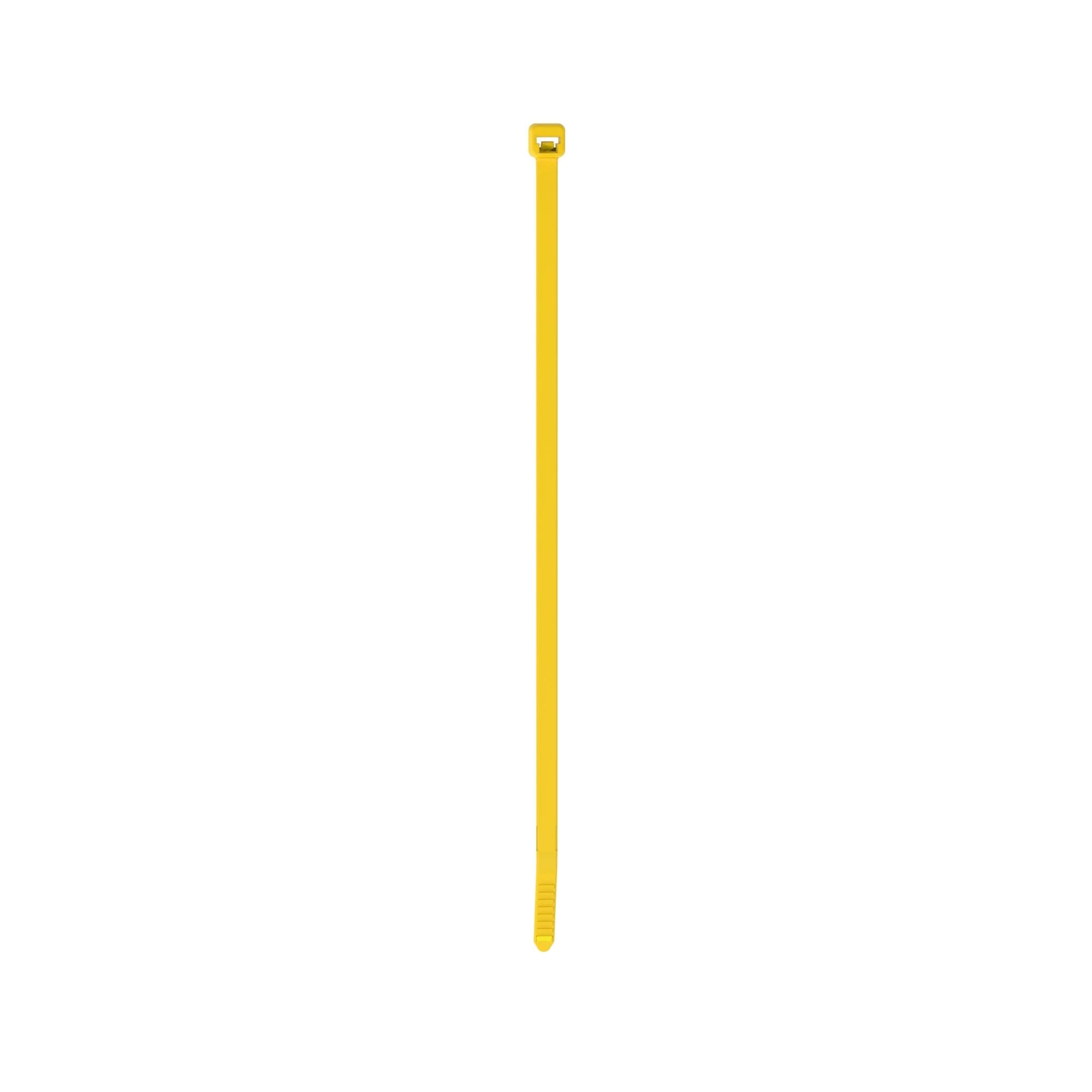 PLT4S-C4Y Pan-Ty PLT Standard Cross Section Cable Tie, 14.5 in L x 0.19 in W x 0.052 in THK, Nylon 6.6, Yellow