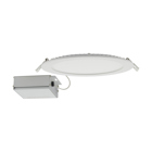 24W LED Direct Wire Downlight - Edge-lit 4 in. CCT Selectable - 120V Dimmable - Round Remote Driver