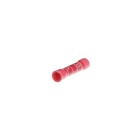 Expanded Vinyl Insulated Butt Splice, Length 1.13 Inches, Width .25 Inches, Maximum Insulation Diameter .170, Wire Range #22-#18 AWG, Color Red, Copper, Tin Plated, 1,000 Pack