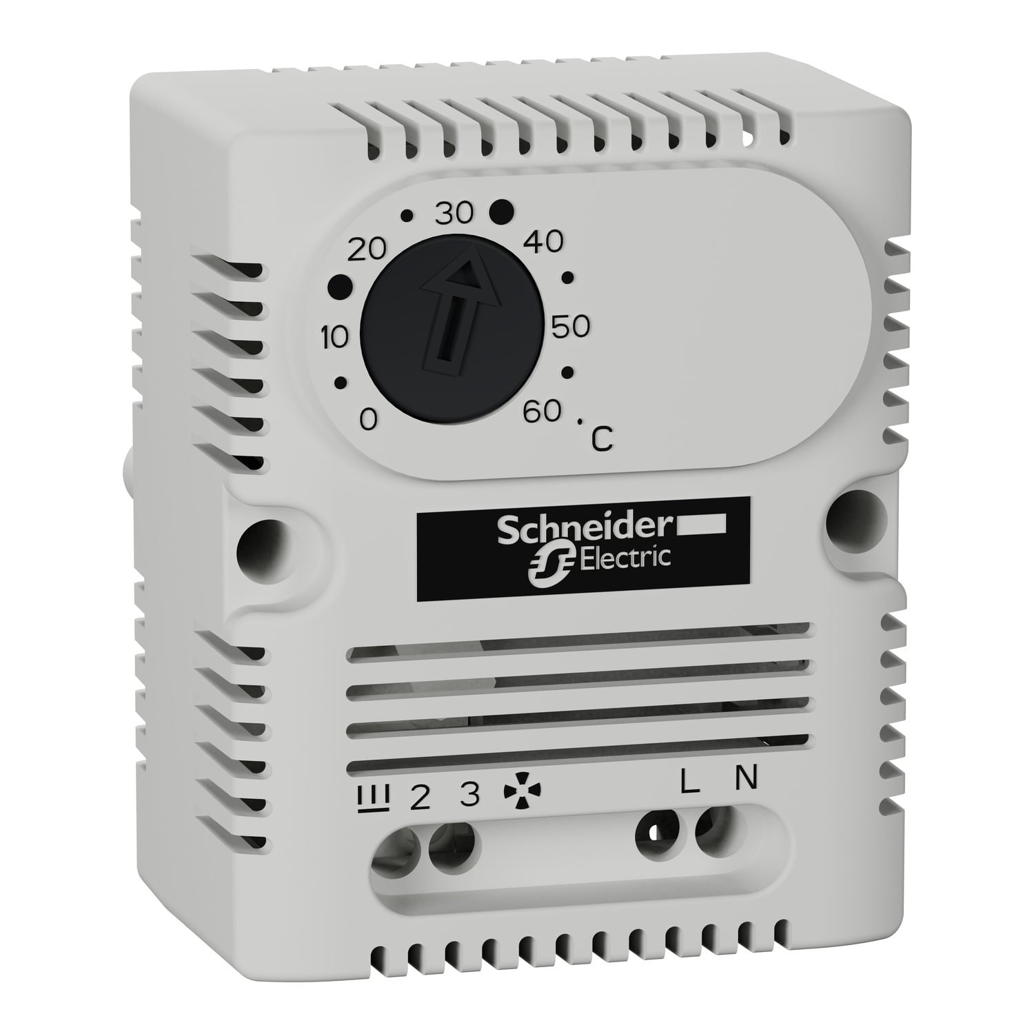 NSYCCOTHI ClimaSys CC Lever Cabinet Self-Extinguishing Mechanical Thermostat, 250 V, 5/10 A, 1NO-1NC Contact, DIN Rail Mount