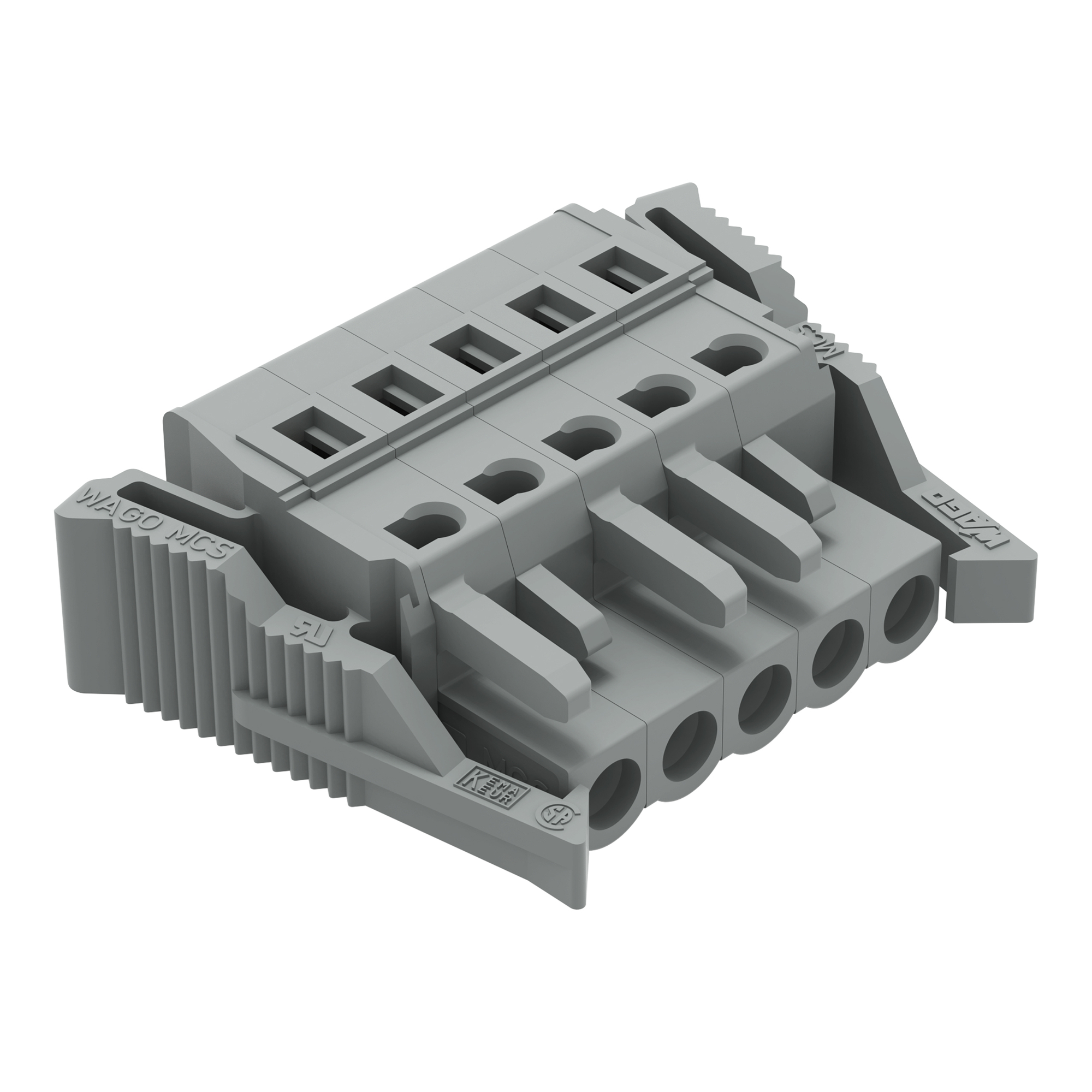 231-105/037-000 Operating Tool 1-Conductor Female Connector, 630 V, 16 A, 28 to 12 AWG Wire, 5 Poles