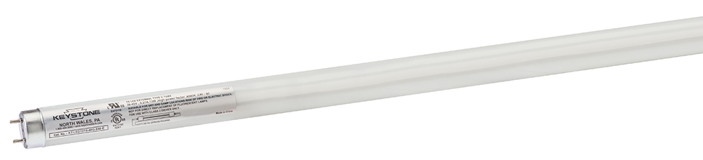 KT-LED12T8-48G-835-E-CP 800 ExternalDrive Type C Lamp, 12 W, G13 Lamp Base, T8 Shape, 1700 Lumens