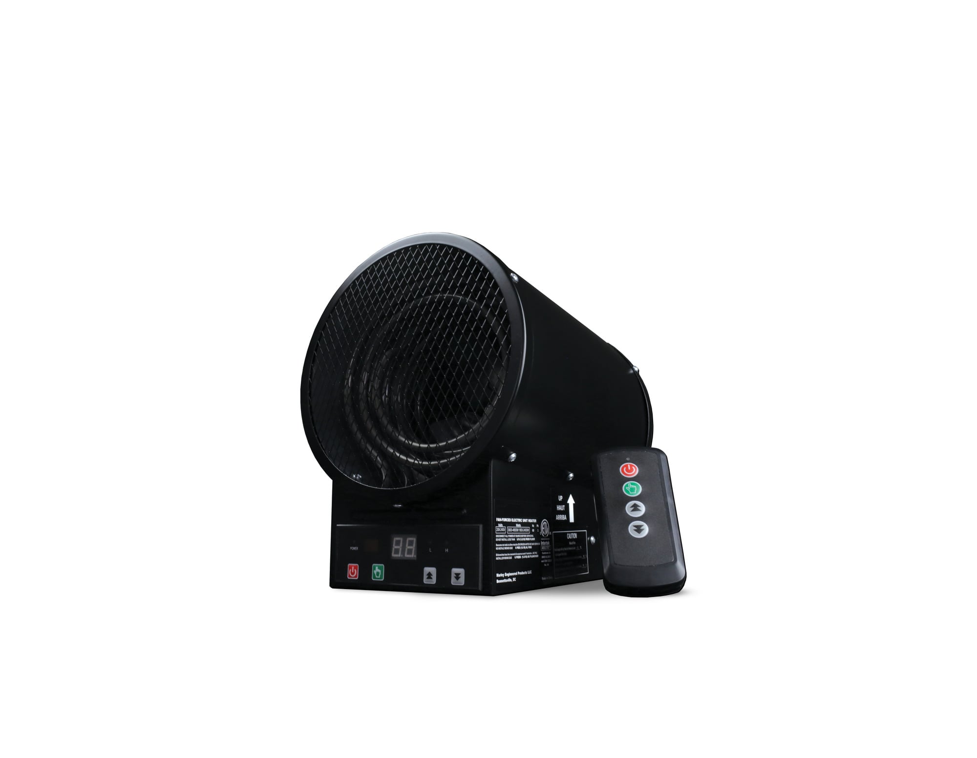 GH48R Berko Electric Garage Heater, 6142 to 16378 Btu/hr, 208/240 V, 8.6 to 20 A, 1800 to 4800 W