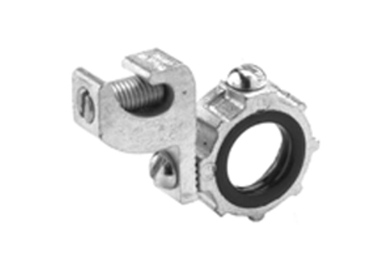 392 Bridgeport Grounding Bushing, 6 AWG to 250 kcmil AC Cable, 6 in Trade, Malleable Iron, Electro-Plated Zinc/Electro-Plated Tin