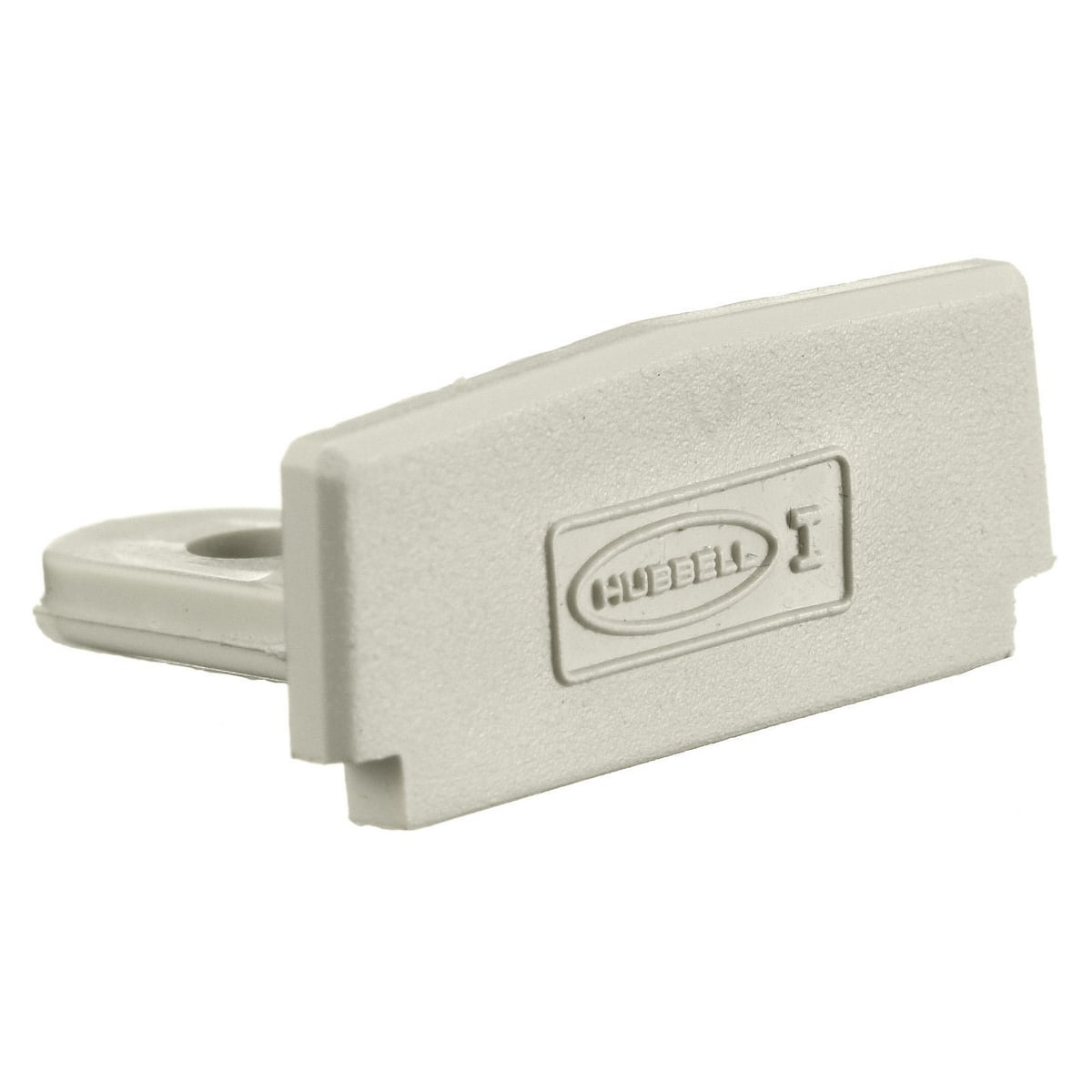 PW1EC Low Profile Standard End Cap, For Use With WallTrak PW1 Series Low Profile Latching Non-Metallic Raceway, PVC, Office White