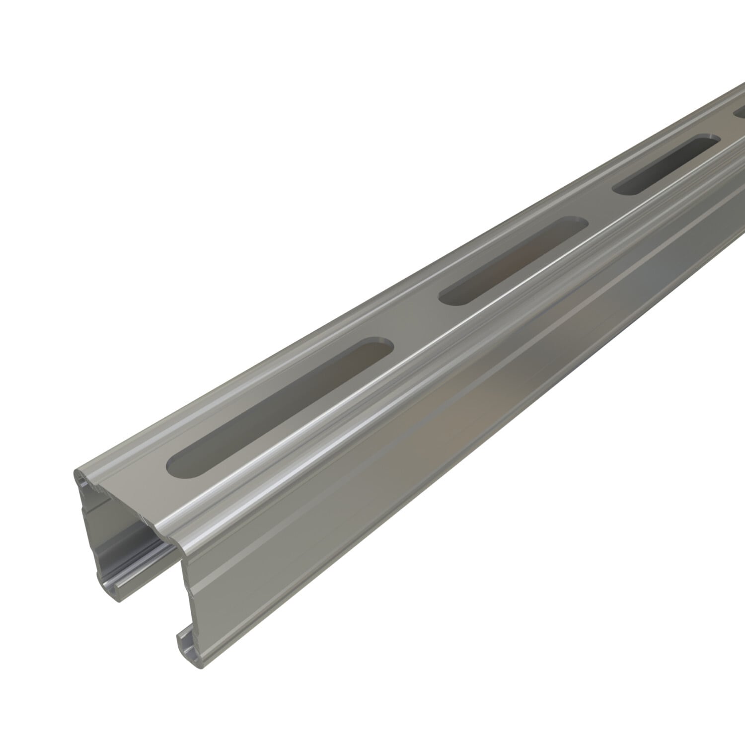 P1100SL-10PG P1100 Channel, 10 ft L 1-5/8 in W 1-5/8 in D 14 ga THK, Low Carbon Steel, Pre-Galvanized Zinc, Domestic