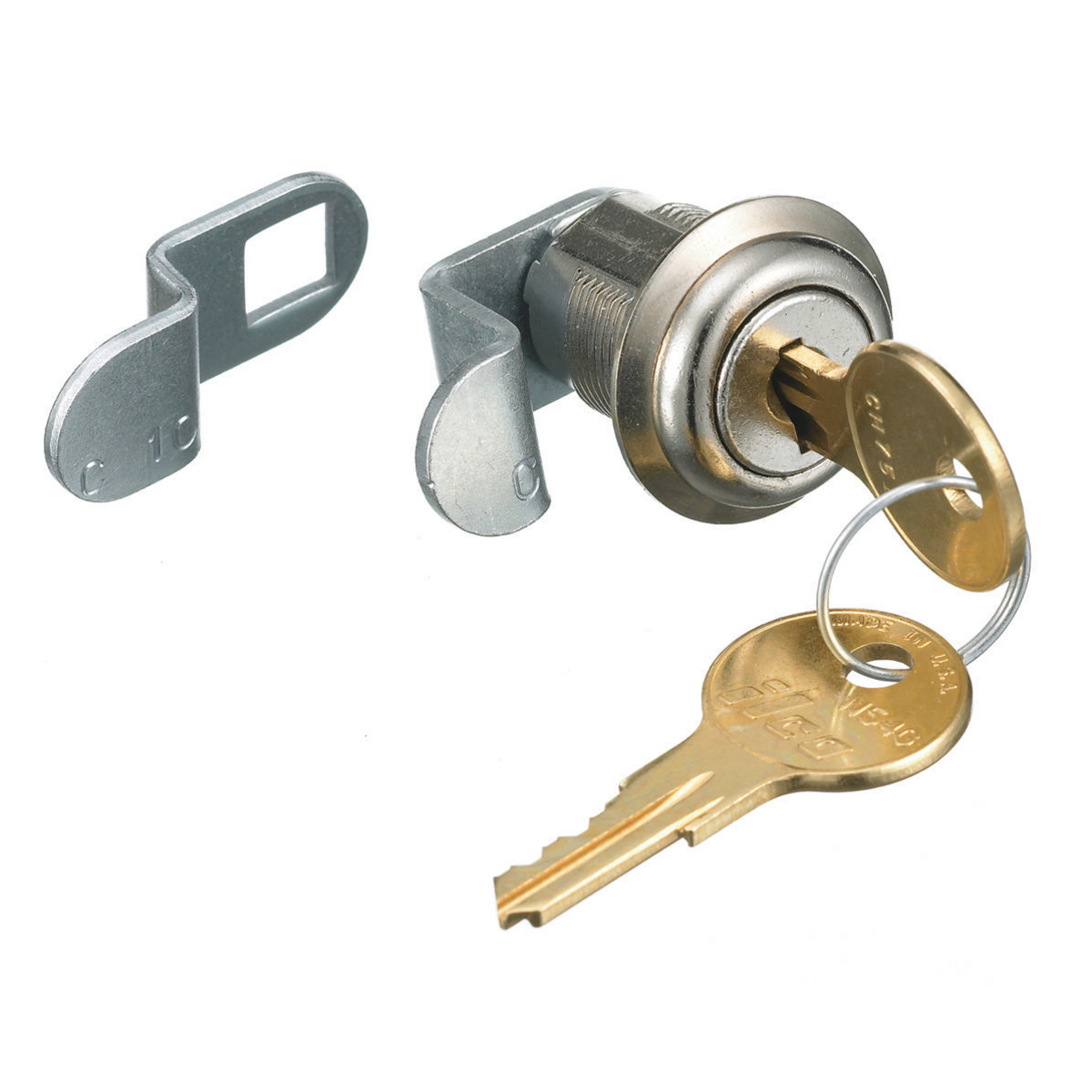 FLOCK1 Lock Kit, For Use With netSELECT FCW, FTU Series Wall Mounted Enclosure, Cold Rolled Steel, Polished Chrome
