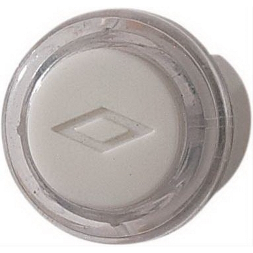 Lighted Round Pushbutton, 13/16 diameter in Clear/White