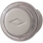 Lighted Round Pushbutton, 13/16 diameter in Clear/White