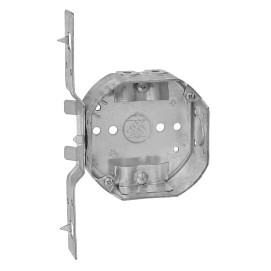 54151-NV Steel City Drawn Style Ceiling Box, Steel, 15.8 cu-in Capacity, 1 Outlets, 2 Knockouts, 1-1/2 in D