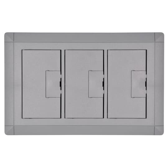 E9763S Carlon Multi-Gang Non-Metallic Floor Box Cover, 11-1/2 in L x 7.13 in W, Thermoplastic