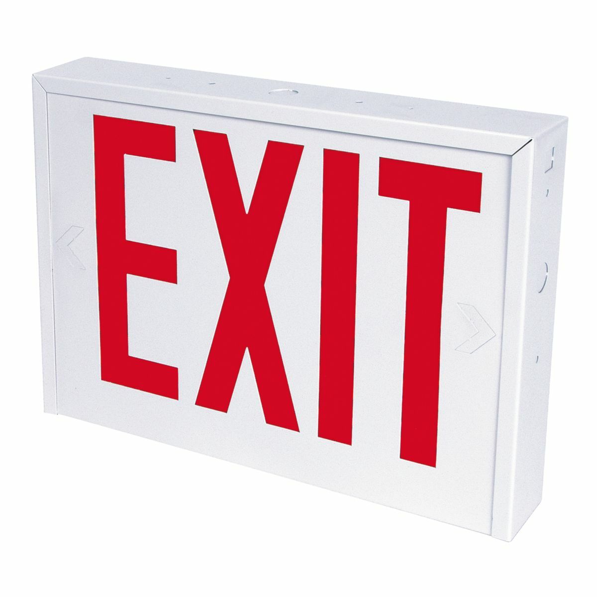 RXSN8RU Atlite Single/Double Face Rival Exit Sign, LED Lamp, 120/277 V AC, White Powder Coated Housing, EXIT Legend
