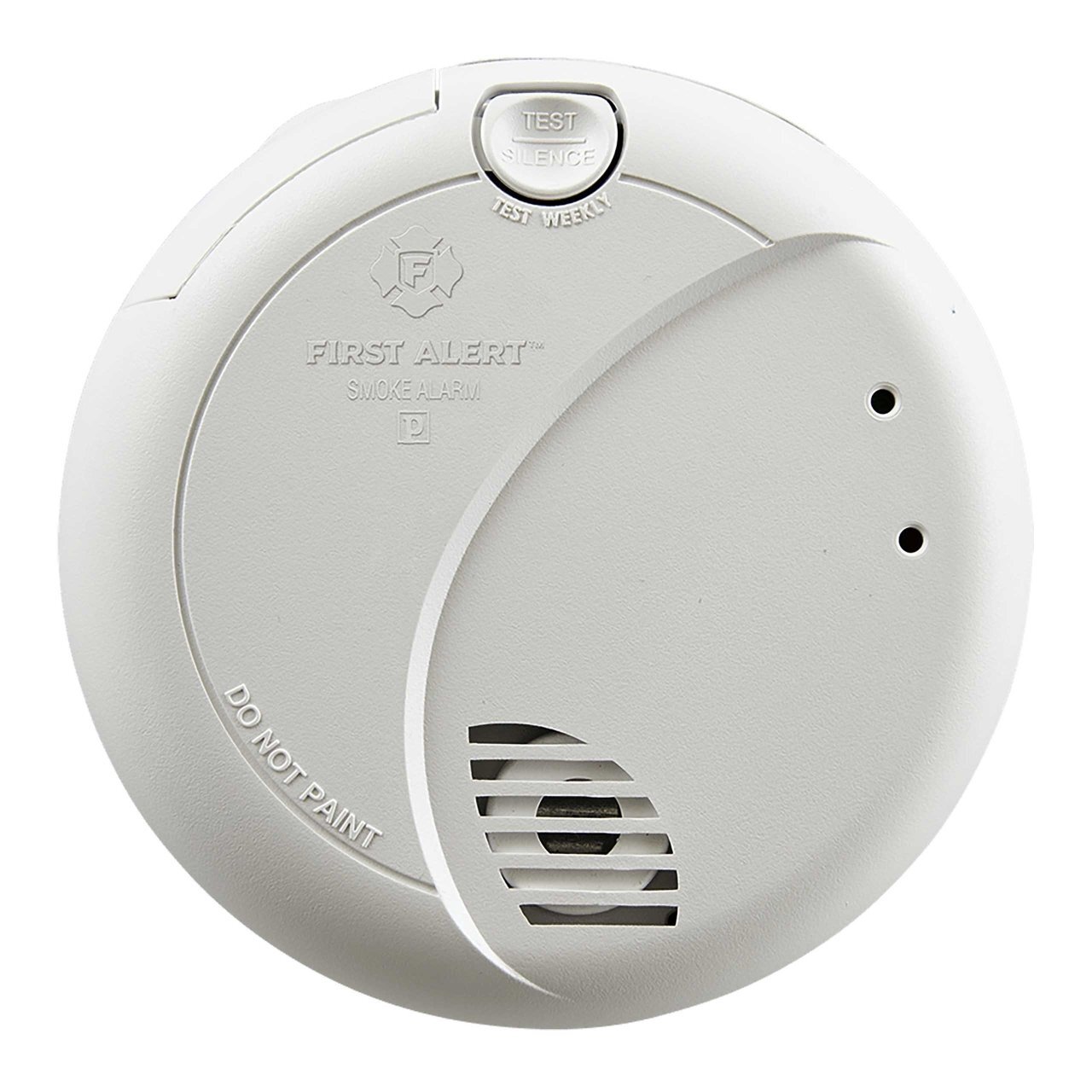 7010B Smoke Alarm with Replaceable 9V Carbon Zinc Battery, Hardwired, Photoelectric