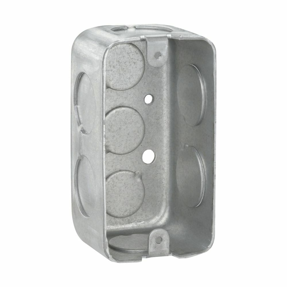 TP594G Drawn Utility Box, Steel, 13 cu-in Capacity, 3 Knockouts