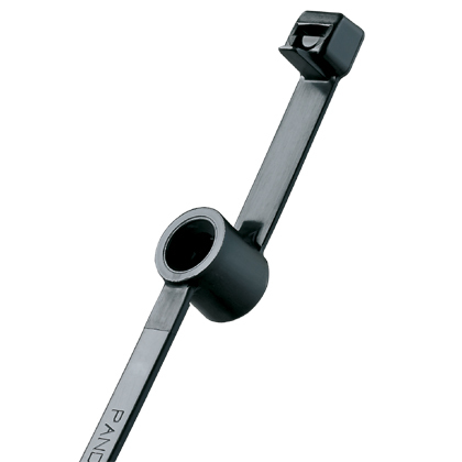 PLST50SC-D30 Pan-Ty PLST Cross Section Heat Stabilized Standard Cable Tie, 8.14 in L x 0.32 in W x 0.06 in THK, Nylon 6.6