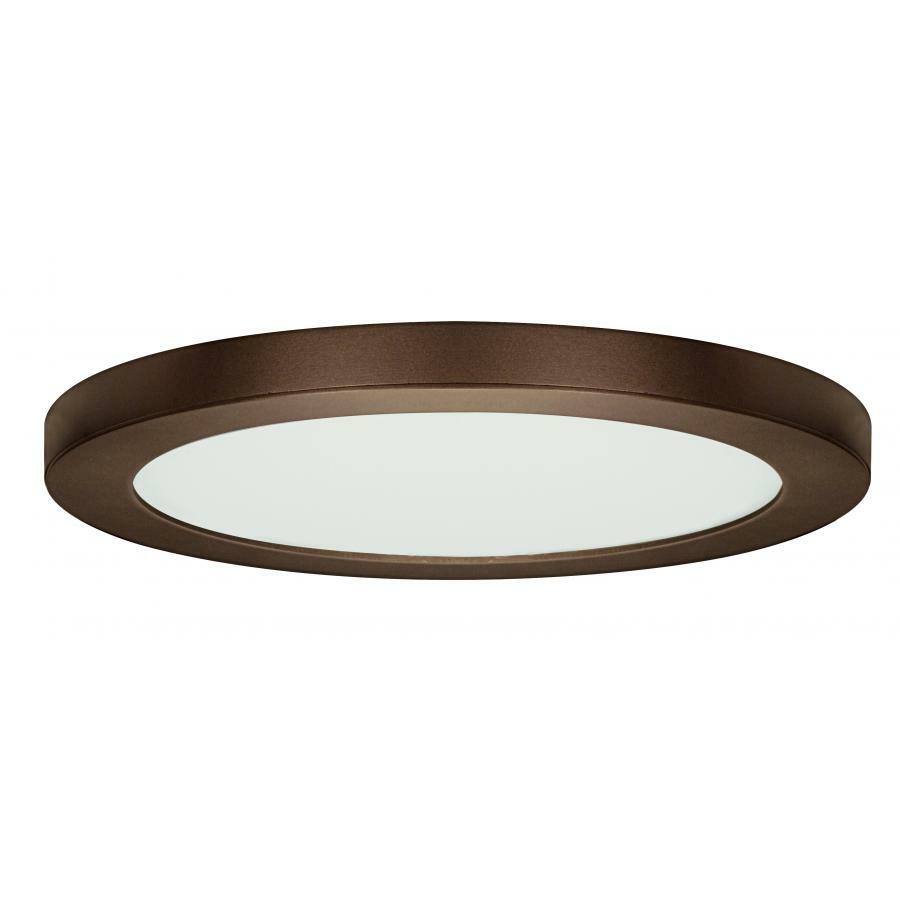 S29652 BLINK Dimmable Round Retrofit Flush Mount Fixture, (1) Lamp, 120 VAC, Bronze Housing