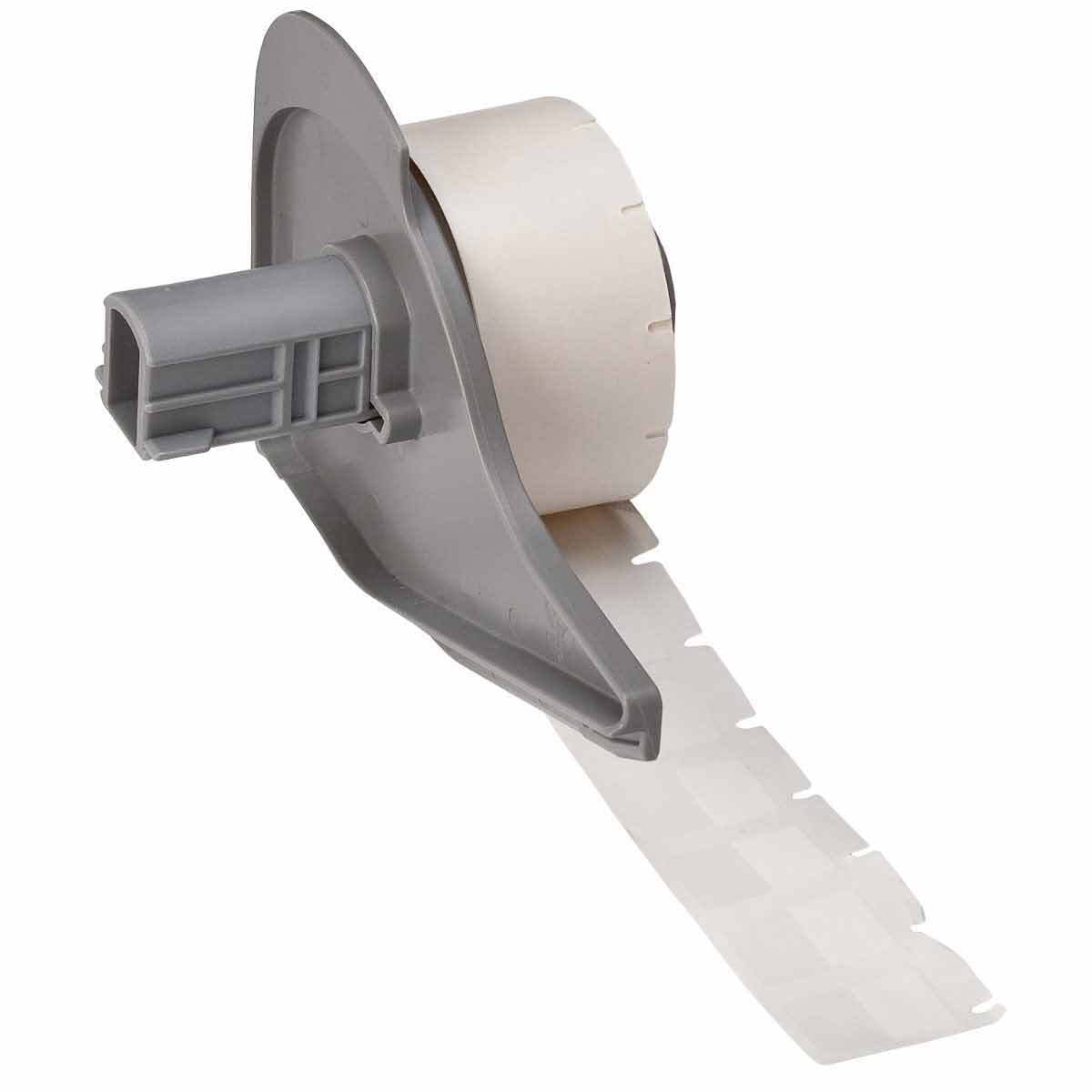 M7-11-427 Self-Laminating Wrap Around Wire and Cable Label, White/Clear, Vinyl, 500 Labels