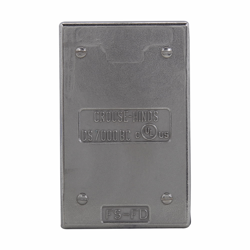 DS7000BC Condulet Blank Cover With Gasket, 4.66 in L x 0.38 in W x 8.37 in D, Stainless Steel