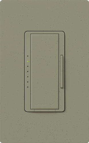 RRD-PRO-GB RadioRA LED Dimmer Switch, 120 VAC, 1 Poles, Tap On/Off Operation, Green Briar