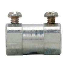 467US Concrete Tight Set Screw Conduit Coupling, 3 in, For Use With EMT Conduit, Malleable Iron, Electro-Plated Zinc