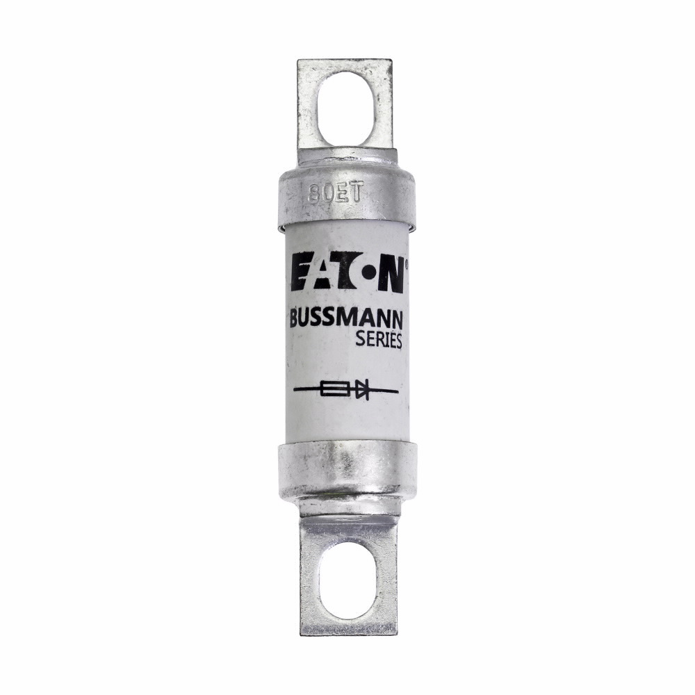 80ET ET Series British Standard Semi-Conductor High Speed Fuse, 80 A, 690 V AC, 200 kA Interrupt, Round Body