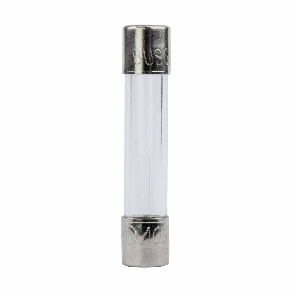 AGC-1/8-R Small Dimension Fast Acting Fuse With Nickel Plated Brass End Cap, 0.125 A, 250 V AC, 35 A, 10 kA Interrupt, Cylindrical Body