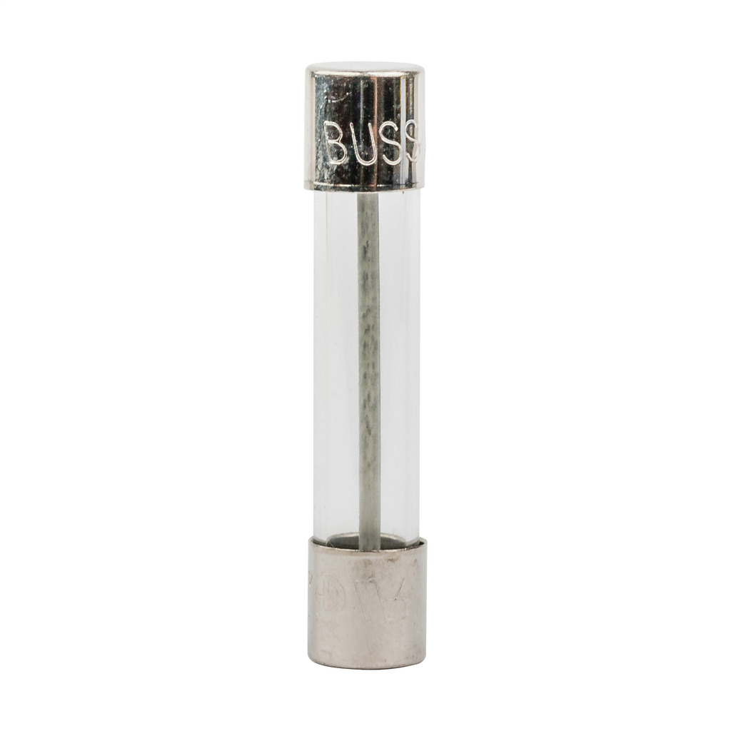 AGC-20-R Small Dimension Fast Acting Fuse With Nickel Plated Brass End Caps, 20 A, 32 V AC, 1 kA Interrupt, Cylindrical Body