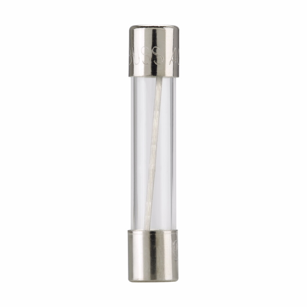 AGC-5-R Small Dimension Fast Acting Fuse With Nickel Plated Brass End Caps, 5 A, 250 V AC, 200 A, 10 kA Interrupt, Cylindrical Body