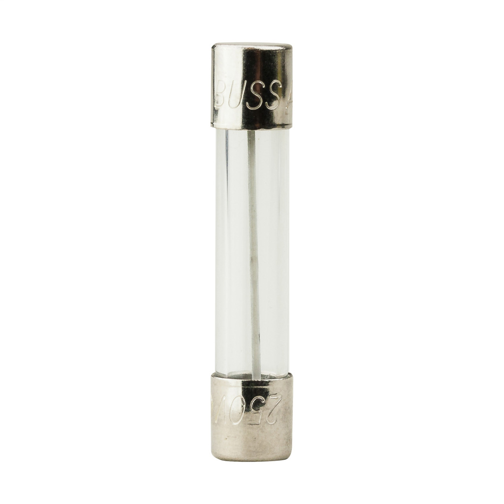 AGC-7-R Small Dimension Fast Acting Fuse With Nickel Plated Brass End Caps, 7 A, 250 V AC, 200 A, 10 kA Interrupt, Cylindrical Body